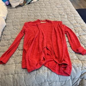 LOFT Vibrant Red Cardigan
